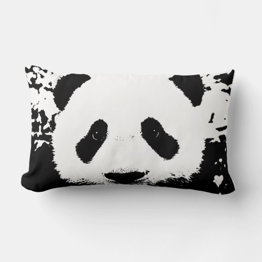 Panda Pop Art Lumbaal Kussen (Voorkant)