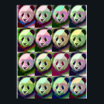 Panda Pop Art Poster<br><div class="desc">Panda Pop Art door artwright,  2014.</div>