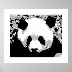 Panda Pop Art Poster Print - Panda Posters