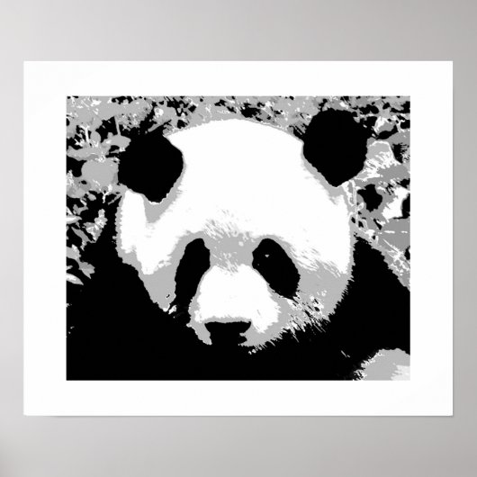 Panda Pop Art Poster Print - Panda Posters (Voorkant)