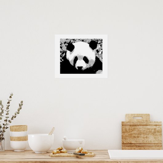 Panda Pop Art Poster Print - Panda Posters (Keuken)