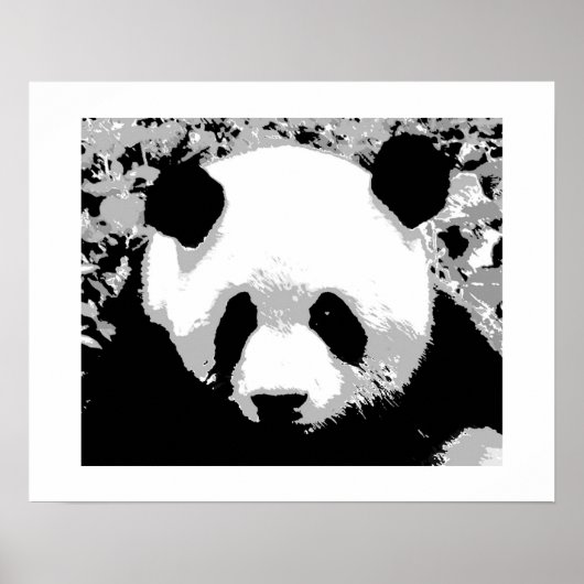 Panda Pop Art Poster Print - Panda Posters (Voorkant)