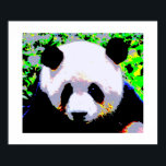 Panda Pop Art Poster Print - Panda Posters<br><div class="desc">Sparen Pandas - Panda Pop Art Afbeelding - Panda Portret - Panda Face / Head Pop Art Style Digital Artwork - Bescherm Pandas - Natuur Environment Green World - Beer / Dierlijke Afbeeldingen - Save Pandas - Save the Planet</div>