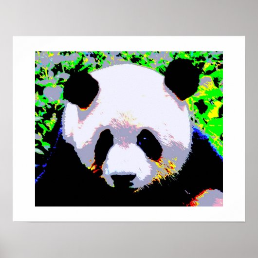 Panda Pop Art Poster Print - Panda Posters (Voorkant)