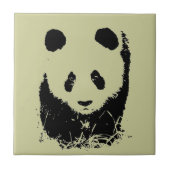 Panda Pop Art Tegeltje (Voorkant)