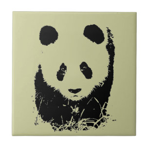 Panda Pop Art Tegeltje