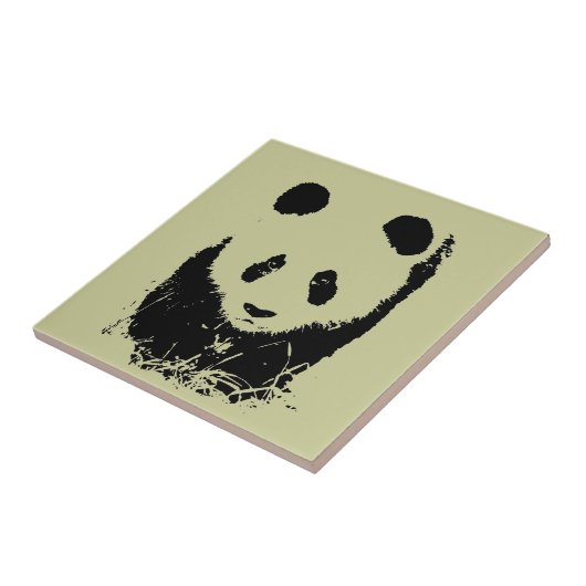 Panda Pop Art Tegeltje (Zijkant)