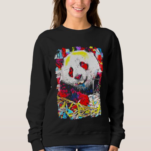 Panda Pop Art Trui (Voorkant)