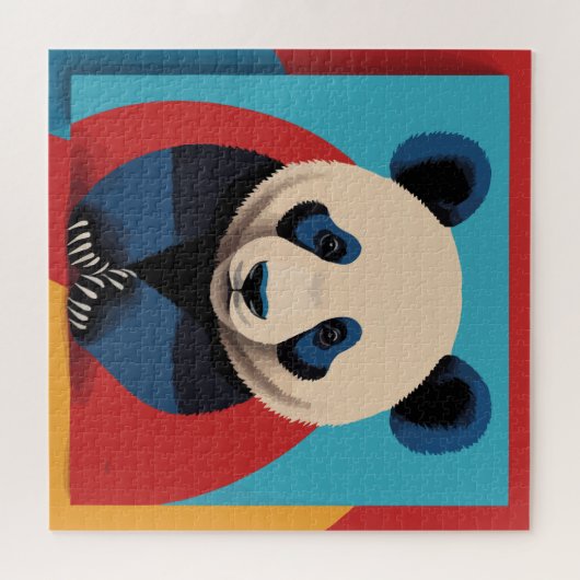 Panda pop kunst legpuzzel (Horizontaal)