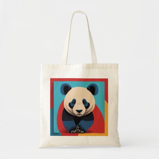 Panda pop kunst tote bag (Voorkant)