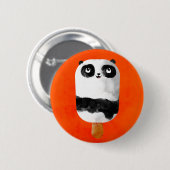 Panda Popsicle Ice Cream Ronde Button 5,7 Cm (Voorkant /achterkant)