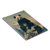 Panda Portrait: sereniteit op de rotsen Notitieboek (Rechterzijde)