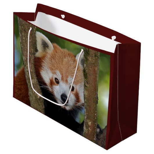 Panda Portret Gift Bag Groot Cadeauzakje (Voorkant Gekanteld)