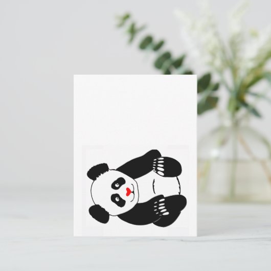 Panda Post Briefkaart (Staand voorkant)
