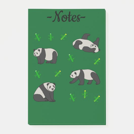 Panda Post-it® Notes (Voorkant)