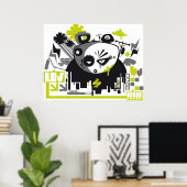 panda poster (Thuiskantoor)