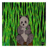Panda - Poster afdrukken (Voorkant)