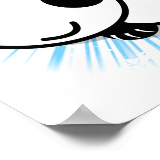 panda - poster met een schattige animatiemodus - b (Hoek)