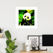 Panda Posters Prints - Panda Eating Poster (Thuiskantoor)