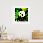 Panda Posters Prints - Panda Eating Poster (Keuken)