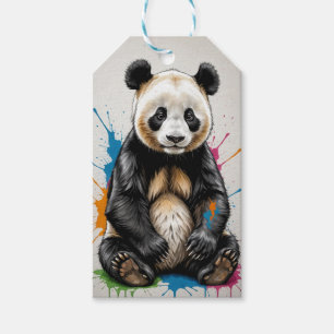 PANDA - POTLOOD - KLEUREN CADEAULABEL