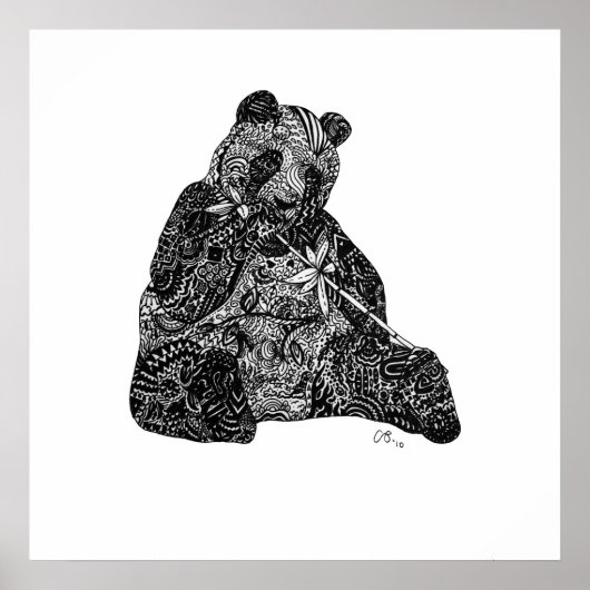 Panda Power Custom Art Print (Voorkant)