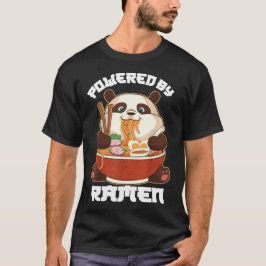 PANDA POWERED BY RAMEN | Kawaii Panda Eating Ramen T-shirt