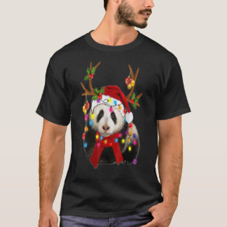 Panda: Prachtige rendierboom - kerstboom T-shirt