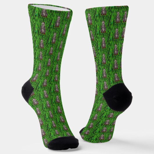 Panda - Premium Socken Sokken (Gebogen)