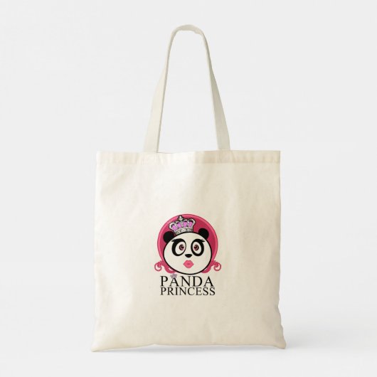 Panda Prinses Cute Panda Koningin Tote Bag (Achterkant)