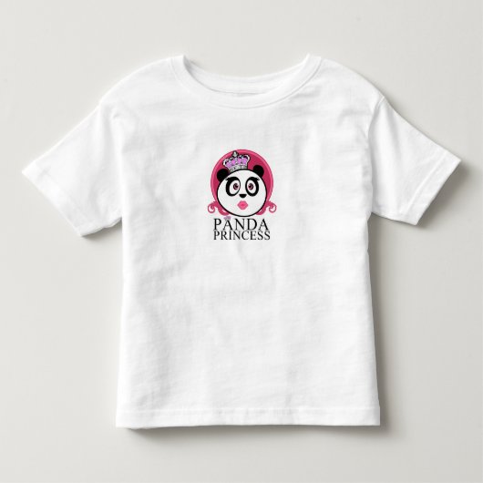Panda Prinses Schattige Panda Koningin Kinder Shirts (Voorkant)