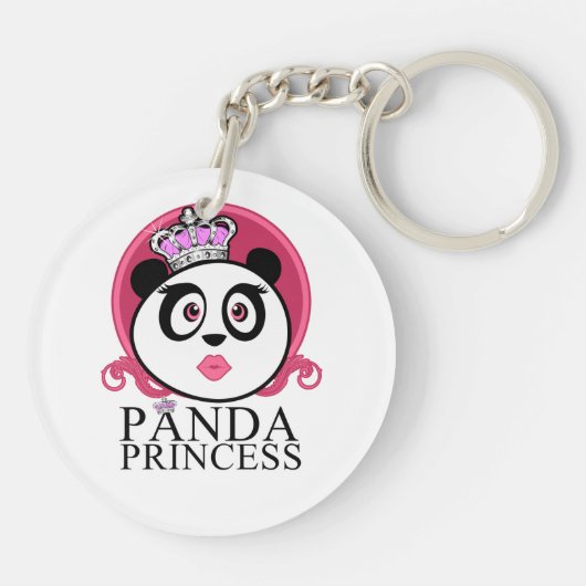 Panda Prinses Schattige Panda Koningin Kroon Sleutelhanger (Achterkant)