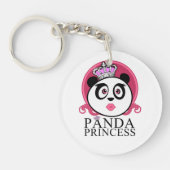 Panda Prinses Schattige Panda Koningin Kroon Sleutelhanger (Voorkant)