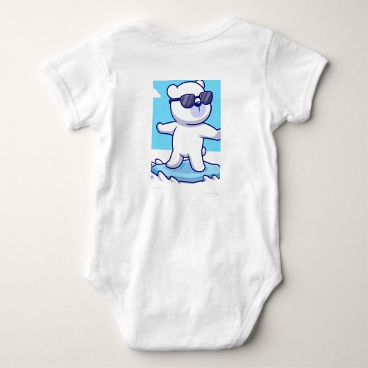 Panda Print Baby bodysuit (Achterkant)