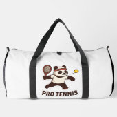 Panda Pro Tennis Sticker – Schattige Sportontwerp Plunjezak (Achterkant)