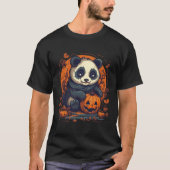Panda Pumpkin Panda Halloween T-shirt (Voorkant)