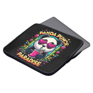Panda Punch Paradise Bliss Laptop Sleeve