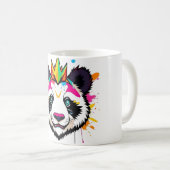 Panda Punk Rebel T-shirt Koffiemok (Voorkant rechts)