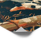 Panda & Puppies: Poster (Hoek)