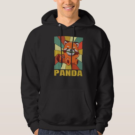 Panda Quote voor een Red Panda Expert Hoodie (Voorkant)