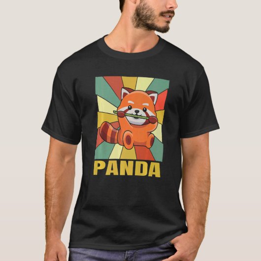 Panda Quote voor een Red Panda Expert T-shirt (Voorkant)