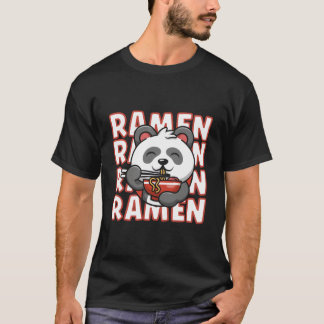 Panda Ra Noodles Kawaii Anime Panda Bear T-shirt