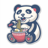 Panda Ramen Character Sticker (Voorkant)