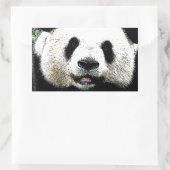 Panda Rechthoekige Sticker (Tas)