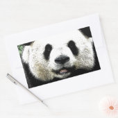 Panda Rechthoekige Sticker (Envelop)