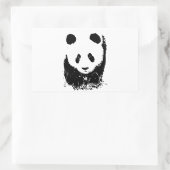 Panda Rechthoekige Sticker (Tas)