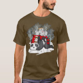 Panda Red Panda Rabbit Hamster Pyramid Sleeping T-shirt (Voorkant)