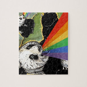 panda-regenboog legpuzzel