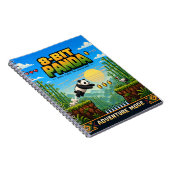 Panda, Retro 8-Bit Pixelkunst Notitieboek (Rechterzijde)