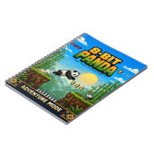Panda, Retro 8-Bit Pixelkunst Notitieboek (Linkerzijde)